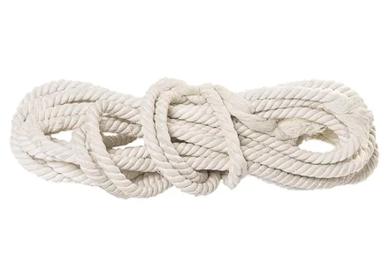 Веревка хлопчатобумажная D 14 мм L 11 м крученая 370 кгс Россия 94003 купить в Уфе
