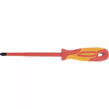 Отвертка диэлектрическая SL6,5*150мм CrMo до 1000В двухкомпонентная рукоятка Gross 12944 купить в Уфе