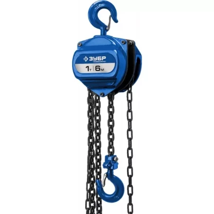 Таль цепная &quot;ТШ-1-6&quot; шестеренная, ЗУБР Профессионал 43082-1, 1т / 6м 43082-1_z01 купить в Уфе