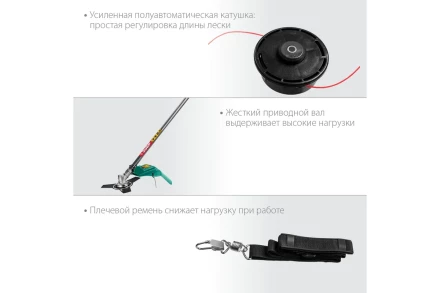 ЗУБР 1300 Вт, ш/с 38 см, сетевой триммер (КСВ-38-1300) купить в Уфе