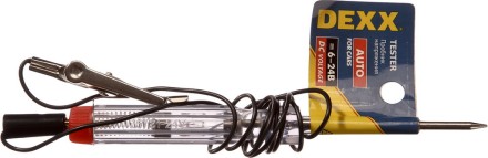 Пробник напряжения DEXX, автомобильный, 6-24В, 120мм 25731-24V купить в Уфе