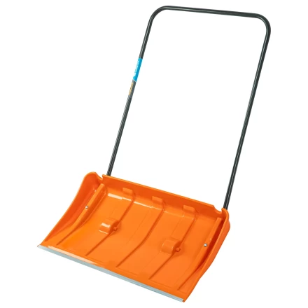 Движок для уборки снега пластиковый, 795х435х1280 мм, стальная рукоятка, усиленный, Сибртех 61669 купить в Уфе