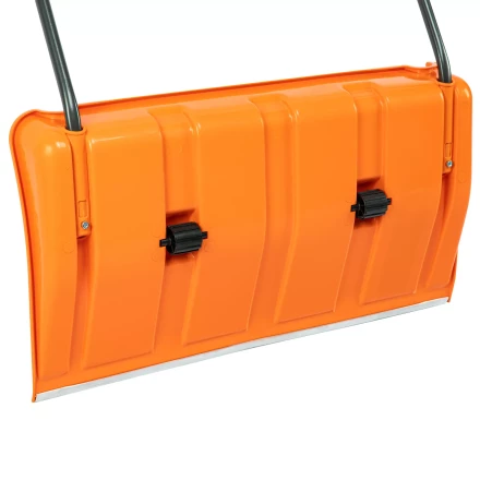 Движок для уборки снега пластиковый, 795х435х1280 мм, стальная рукоятка, усиленный, Сибртех 61669 купить в Уфе