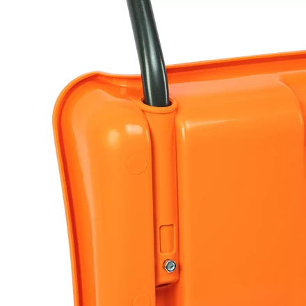 Движок для уборки снега пластиковый, 795х435х1280 мм, стальная рукоятка, усиленный, Сибртех 61669 купить в Уфе