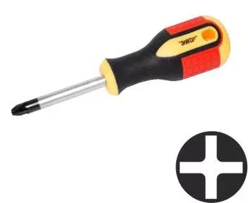 Отвертка крестовая РH№1х 75мм,трехкомп.рук 1/12/120 19671 купить в Уфе