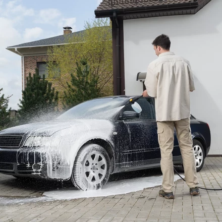 Пенокомплект Denzel FP-700, для моечных машин высокого давления, универсальный 58302 купить в Уфе