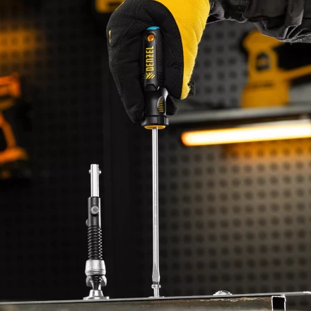 Отвертка, SL5x150 мм, S2, 3к рукоятка Denzel 121977 купить в Уфе