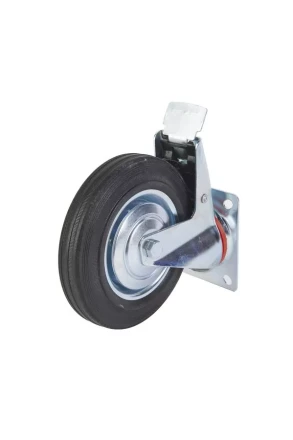 Колесо поворотное резина SCb 80 200 мм с тормозом (F) 1001720 купить в Уфе