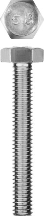 Болт ГОСТ 7798-70, M6 x 40 мм, 5 шт, кл. пр. 5.8, оцинкованный, ЗУБР 303086-06-040 купить в Уфе