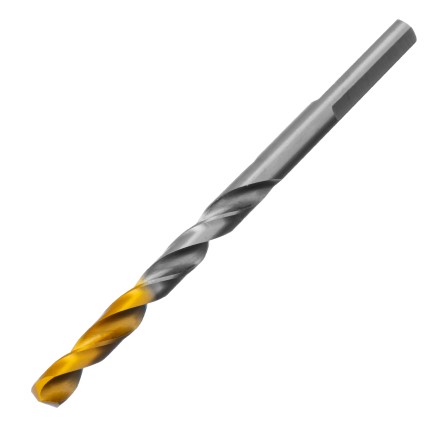 Сверло спиральное по металлу Denzel 5 x 86 мм, Р6М5, Golden Tip, 718233 купить в Уфе