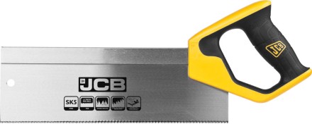 Пила JCB для стусла, полотно из стали SK5, 3-х гранные зубья, двухкомпонентная рукоятка, усиленный обушок, 300мм JSW001 купить в Уфе