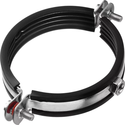 Хомут трубный с гайкой, оцинкованный, 3&quot;, 6шт, ЗУБР Мастер 37850-87-94 37850-87-94 купить в Уфе