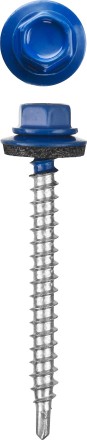Саморезы СКМ кровельные, RAL 5005 синий насыщенный, 19 x 5.5 мм, 2 500 шт, для металлических конструкций, STAYER 30300-55-019-5005 купить в Уфе