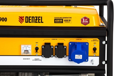 Генератор бензиновый DENZEL GE 7900 94638 купить в Уфе
