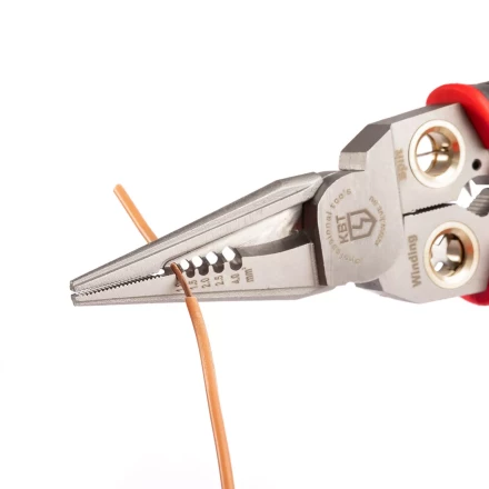 Мультитул-длинногубцы КВТ MT-03 (6 в 1) с функцией снятия изоляции и резки (102401) купить в Уфе