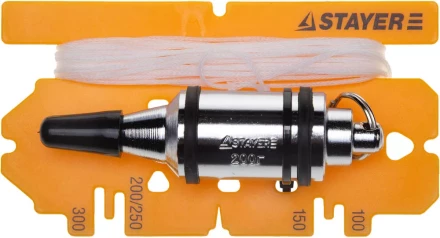 Отвес STAYER &quot;PROFI&quot; строительный со шнуром, с противоударным ободком, 300 г 06352-30 купить в Уфе