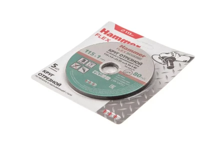Круг отрезной HAMMER 115x1x22 упак. 5 шт. купить в Уфе