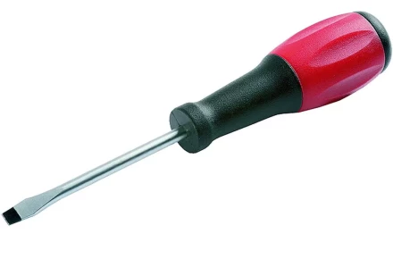 Отвертка ЗУБР &quot;МАСТЕР&quot;, хром-ванадиевая сталь, эргономичная двухкомпонентная рукоятка, SL 3,2х75мм 25231-03-07 купить в Уфе