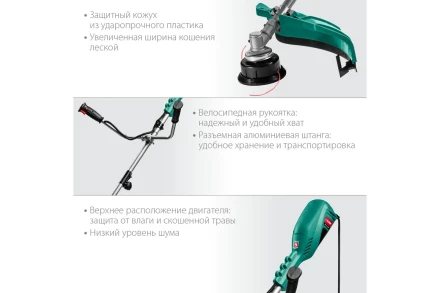 ЗУБР 1700 Вт, ш/с 42 см, сетевой триммер (КСВ-42-1700) купить в Уфе
