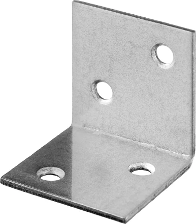 ЗУБР УМШ-1.5, 25 x 25 x 25 x 1.5 мм, белый цинк, широкий мебельный уголок (31034-25) купить в Уфе