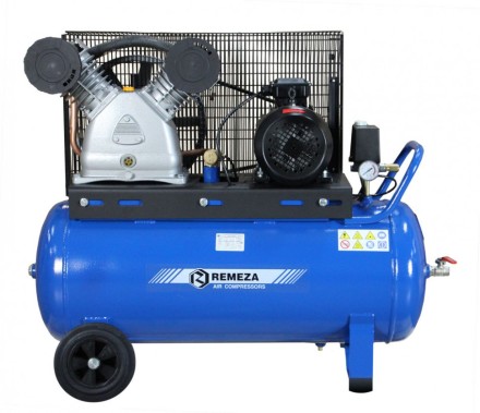 Компрессор масляный поршневой ременной СБ 4/С-100 LB50 Remeza купить в Уфе
