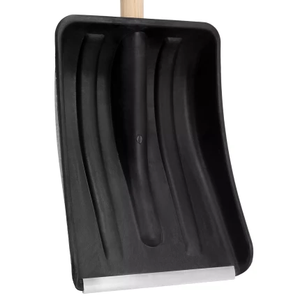 Лопата для уборки снега полипропиленовая Sparta, 275х365х870 мм, деревянный черенок, Россия 61653 купить в Уфе