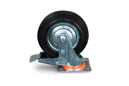 Колесо поворотное резина SCb 80 200 мм с тормозом (N) 1024202 купить в Уфе