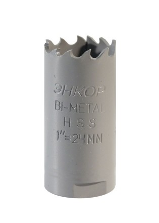 Коронка Bi-Metal Ф24 мм М3 Энкор 24124 купить в Уфе