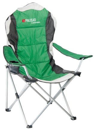 Кресло складное с подлокотниками и подстаканником 60х60х110/92 см PALISAD Camping 69592 купить в Уфе