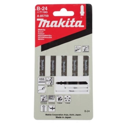 Пилки для лобзика Makita B-24 A-85759 купить в Уфе