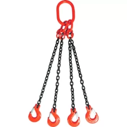 Строп цепной TOR 4СЦ г/п 2,36 т 8,0 м с самозакрывающимися крюками 1009605