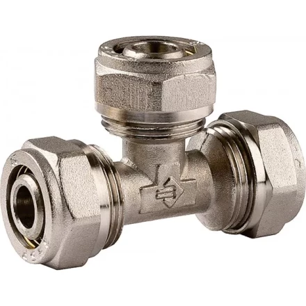 Тройник ЗУБР соединительный, цанга-цанга, 20х20х20х2,0, никель 51403-20 купить в Уфе