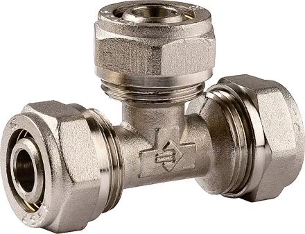 Тройник ЗУБР соединительный, цанга-цанга, 20х20х20х2,0, никель 51403-20 купить в Уфе