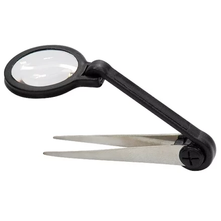 Лупа регулируемая с пинцетом 8-кратная D 25 мм Sparta 913805 купить в Уфе