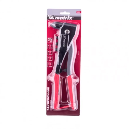 Заклепочник литой 260 мм заклепки 2,4-3,2-4,0-4,8 мм Matrix 40551 купить в Уфе