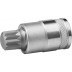 Торцовая бита-головка KRAFTOOL &quot;INDUSTRIE QUALITAT&quot;, материал S2, SPLINE, сатинированная, 1/2&quot;, M16 27911-16_z01 купить в Уфе