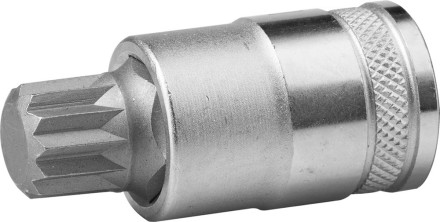 Торцовая бита-головка KRAFTOOL &quot;INDUSTRIE QUALITAT&quot;, материал S2, SPLINE, сатинированная, 1/2&quot;, M16 27911-16_z01 купить в Уфе