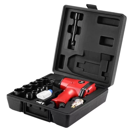 Гайковерт пневматический ударный DEKO DKPT01 SET 3, 018-1101, в чемодане с набором 16 предметов купить в Уфе