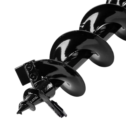 Шнек для грунта ER-100, диаметр 100 мм, длина 800 мм,соединение 20 мм, съемный нож Denzel 56006 купить в Уфе