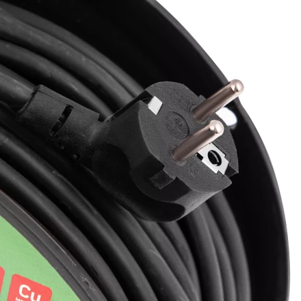 Удлинитель силовой на кабельной катушке, ПВС, 50 м, 4 розетки с крышкой, IP44, 16А, УХз16, Россия Сибртех 96048 купить в Уфе