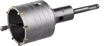 Коронка ЗУБР буровая,  коническая посадка центрирующего сверла, SDS-Plus хвостовик, в сборе, 65мм 2918-65_z01 купить в Уфе