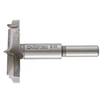 Сверло Форстнера по дереву 55 мм цилиндрический хвостовик СИБРТЕХ 704855 купить в Уфе