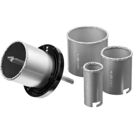 Набор STAYER &quot;PROFESSIONAL&quot;: Коронки с основанием и центровочным сверлом, d=33, 53, 67, 73мм, 6предм 33345-H6 купить в Уфе