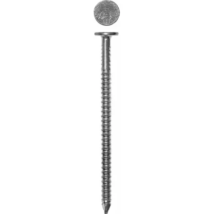 Гвозди ЗУБР ершенные оцинкованные с плоской головкой по дереву, 4,2х90мм, ТФ6, 10шт 4-305206-42-090 купить в Уфе