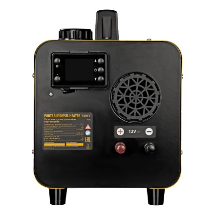 Дизельная тепловая портативная пушка Denzel Flame-5 96495, 5кВт, 300м3/ч, непр.наг., циф. терм. купить в Уфе