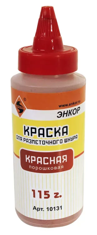 Краситель разметочного шнура 115 г красный Энкор 10131 купить в Уфе