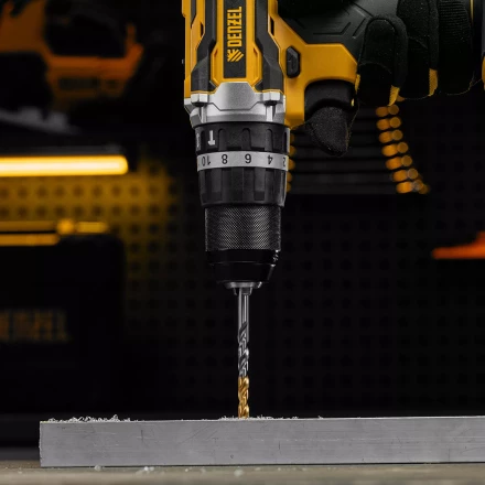 Сверло спиральное по металлу Denzel 6 x 93 мм, Р6М5, Golden Tip, 718235 купить в Уфе