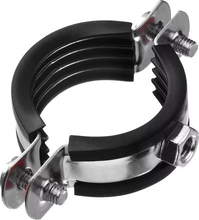 Хомут трубный с гайкой, оцинкованный, 1 1/4", 8шт, ЗУБР Мастер 37850-40-45 37850-40-45 купить в Уфе