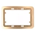 Панель СВЕТОЗАР "ГАММА" накладная для двойных розеток, цвет золотой металлик, 1 гнездо SV-54145-2-GM купить в Уфе