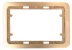 Панель СВЕТОЗАР "ГАММА" накладная для двойных розеток, цвет золотой металлик, 1 гнездо SV-54145-2-GM купить в Уфе